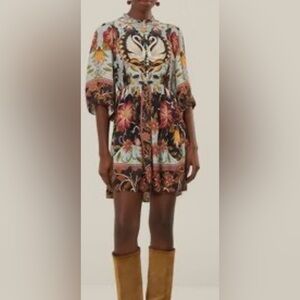 Farm Rio Flowing beauty short sleeve mini dress. Size M.